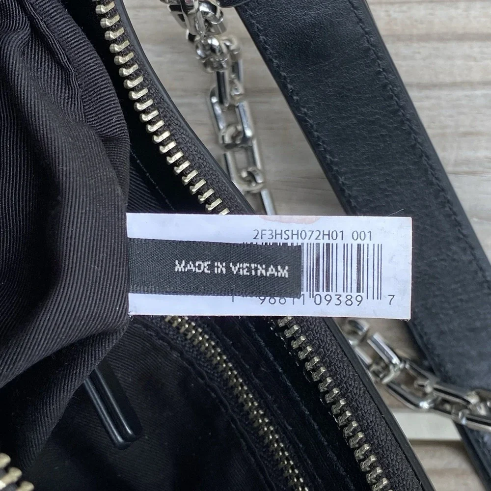 Marc Jacobs The Small Curve Shoulder Bag Black Leather Hobo with Dust Bag